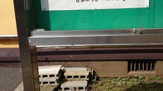 台風26号の影響で新京成線の習志野駅にスプラッシュマウンテン