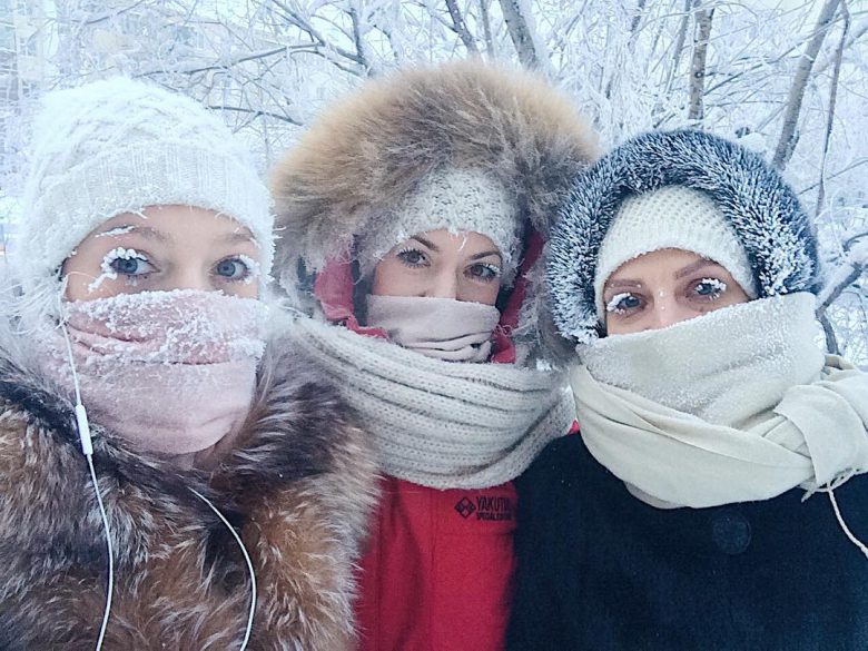 雪まつ毛！ ロシア極寒の地ヤクーツクで自撮りした女性のまつ毛がすごい（笑）