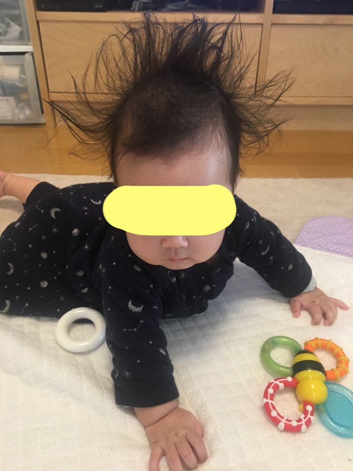 【赤ちゃんおもしろ画像】寝ぐせのレベルを超えてる赤ちゃんの髪型（笑）