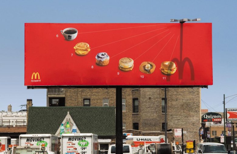 【マクドナルド広告おもしろ画像】マクドナルドの日時計を利用したアイデア広告（笑）