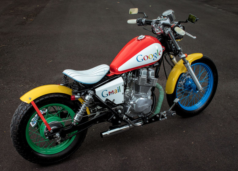 【googleバイクおもしろ画像】Google仕様のバイク（笑）